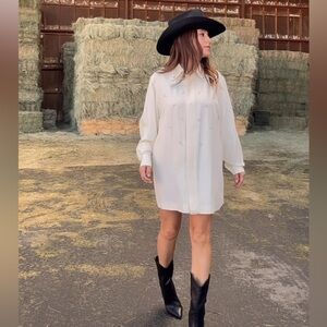 Vintage Criscione NY White Button-down Studded Shirt.